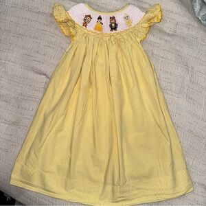Adorable Yellow Smocked Princess Dress
